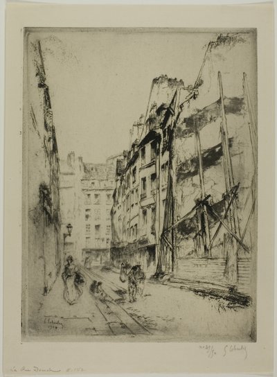 La rue Domat, Paris - Gustave Leheutre