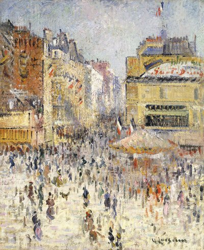 La Quatorze Juillet à Paris, la Rue de Clignancourt - Gustave Loiseau