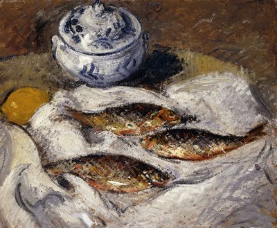 Harengs et soupière, c.1925 - Gustave Loiseau