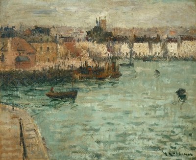 Devant le port de Dieppe - Gustave Loiseau