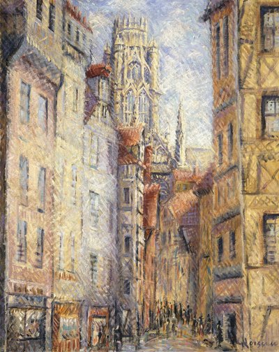 Rouen, rue avec l