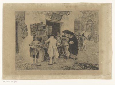 Hommes rassemblés autour de l