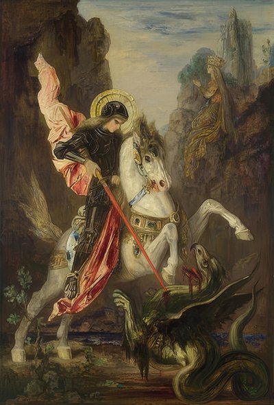 Saint Georges et le dragon. 1889-90 - Gustave Moreau