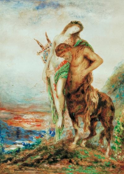 Le centaure fatigué - Gustave Moreau