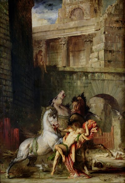 Diomède dévoré par ses chevaux, 1865 - Gustave Moreau