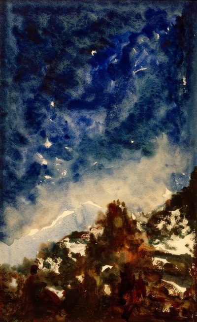 Étude de paysage - Gustave Moreau