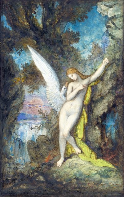 Leda et le cygne - Gustave Moreau