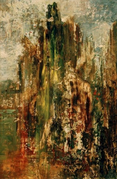 Paysage. Ébauche (au Sphinx) - Gustave Moreau