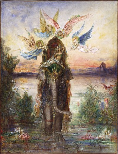 Péri, éléphant sacré - Gustave Moreau