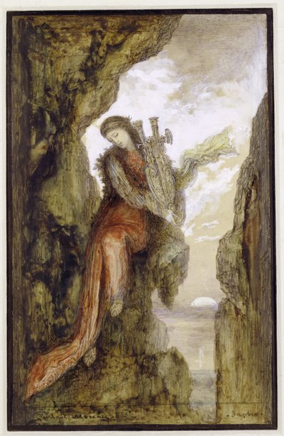 Sappho sur la falaise - Gustave Moreau