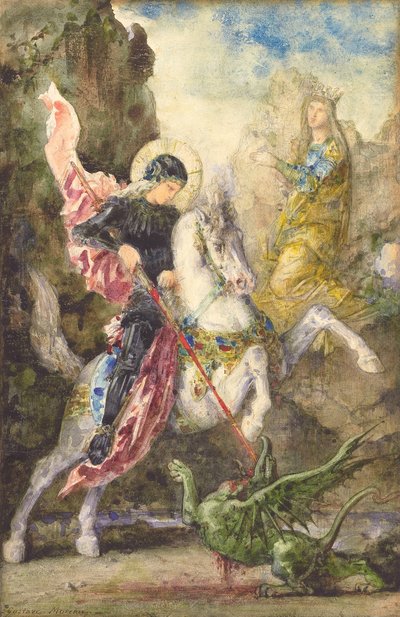 Saint Georges et le dragon, 1869 - Gustave Moreau