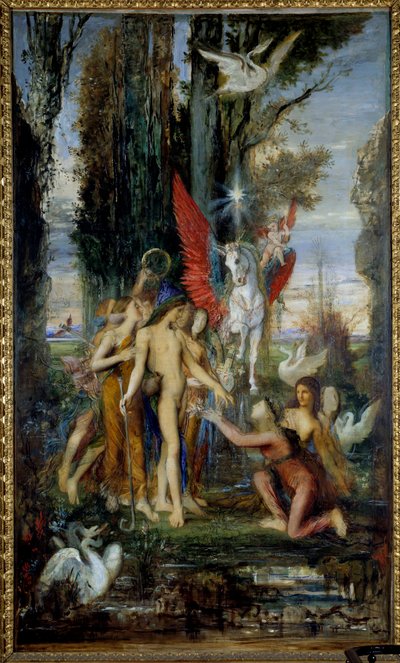 Le poète grec Hésiode et les Muses - Gustave Moreau