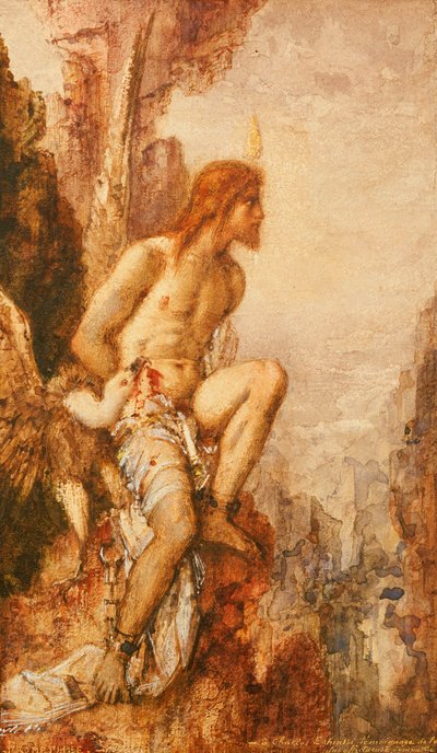 La torture de Prométhée - Gustave Moreau