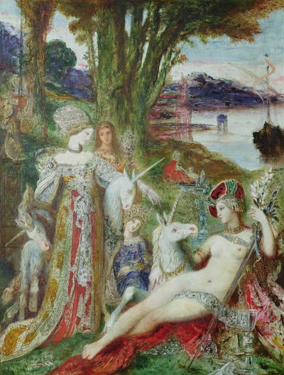 Les Licornes - Gustave Moreau
