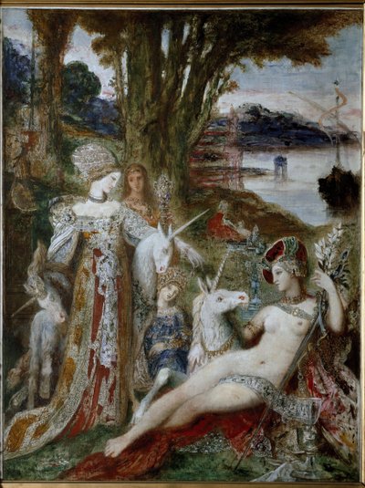 Les licornes - Gustave Moreau