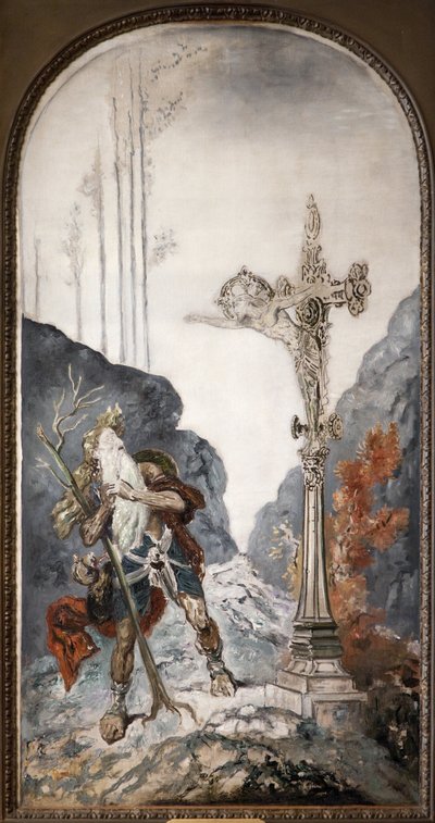 Le Juif errant, surpris par le calvaire qui l