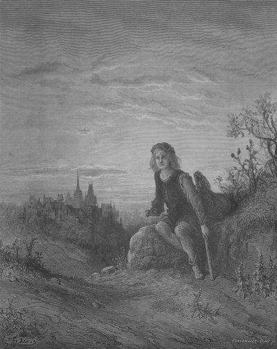 Dick Whittington écoutant les cloches de Highgate - Gustave after Dore