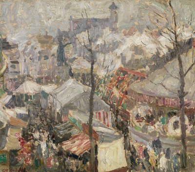 Foire sur Vrijdagmarkt à Gand - Gustave de Smet