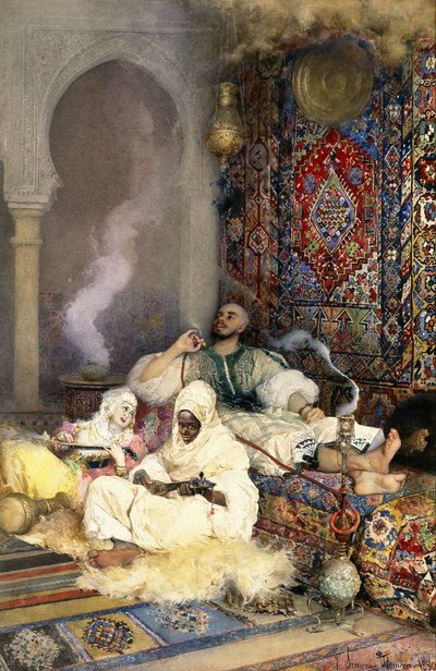 Fumer le narguilé - Gustavo Simoni