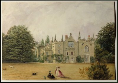 Vue de Strawberry Hill, Middlesex depuis les jardins - Gustavus Ellinthorpe Sintzenich