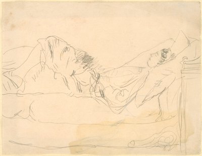 Fille allongée sur un lit - Gwen John