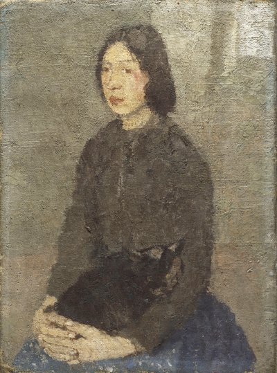 Fille avec un chat sur ses genoux - Gwen John