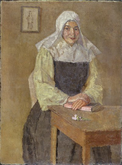 Mère Poussepin assise à une table - Gwen John