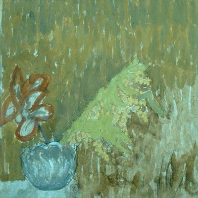 Mimosa et autres fleurs dans un vase, vers 1930 - Gwen John