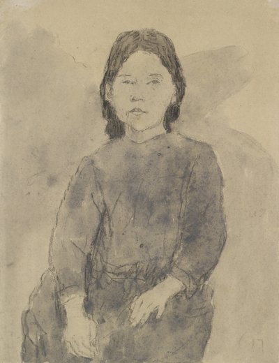 Fille assise (Marie Hamonet ?) - Gwen John