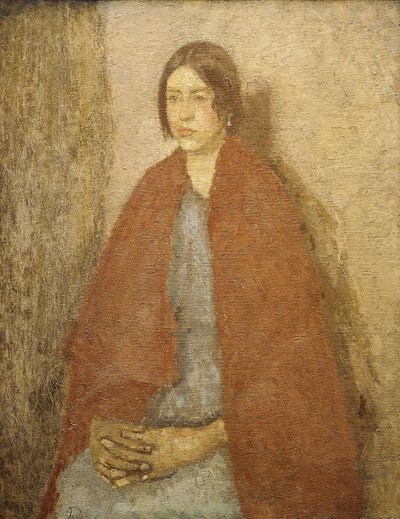 Jeune Femme en Châle Rouge - Gwen John