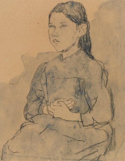 Jeune fille : Marie Hamonet, vers 1918 - Gwen John