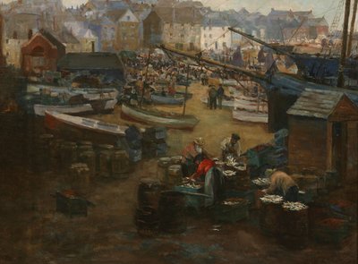 Emballage de poissons, St. Ives, c.1910 - Gwendoline Margaret Hopton