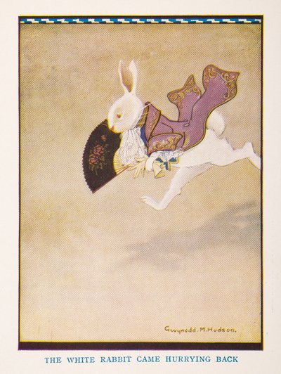 Le Lapin Blanc revint en courant, Alice au pays des merveilles pour la nurserie / raconté pour la nurserie par Irene Pearl ; les illustrations de Gwynedd Hudson - Gwynedd M. Hudson