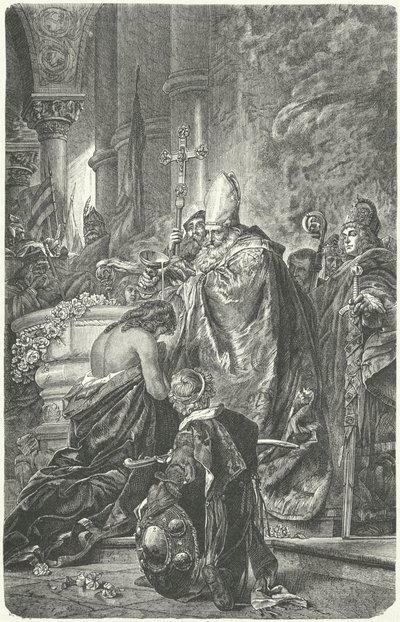 Le baptême de Étienne Ier de Hongrie - Gyula Benczúr