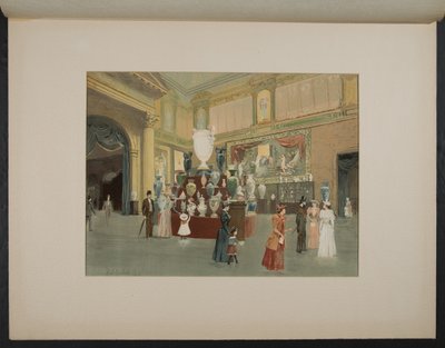 Dans la section française, bâtiment des manufactures - H.D. Nichols