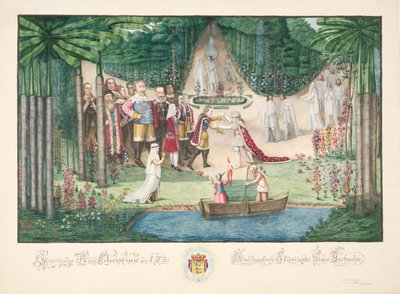 Réception de Christian VII en Elysium par ses ancêtres - H.G. Beenfeldt