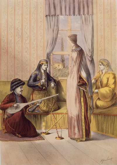 Une mariée arménienne, gravée par Charles Parsons, 1862 - H.J. van Lennep