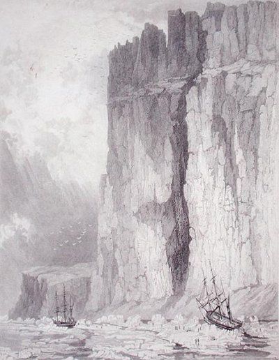 Situation des Navires H.M. Hecla & Fury, 1er août 1825, de 