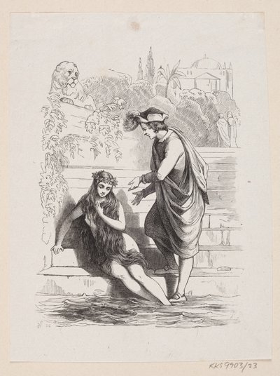 Illustration pour "La Petite Sirène" dans H.C. Andersen, "Contes et histoires", Tome 1 - H.P. Hansen