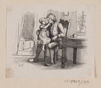 Illustration pour "Ib et petite Christine" dans H.C. Andersen, "Contes et histoires", Tome 2 - H.P. Hansen