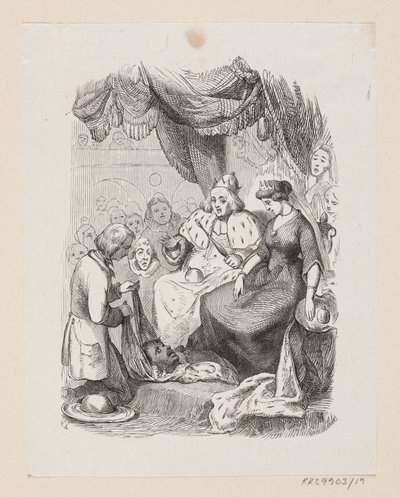 Illustration de "Reisekammeraten" dans H.C. Andersen, "Contes et histoires", Tome 1 - H.P. Hansen