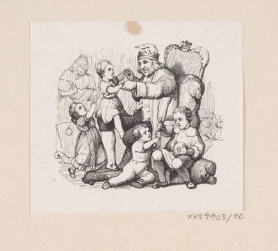Illustration pour "Le compagnon de voyage" dans H.C. Andersen, "Contes et histoires", Tome 1 - H.P. Hansen