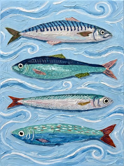 Poissons marins colorés - HUGO