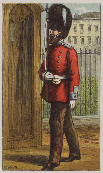Grenadier (lithographie en couleur) - H.W. (after) Petherick