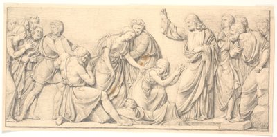 La résurrection de Lazare. Étude pour un relief divergent dans l