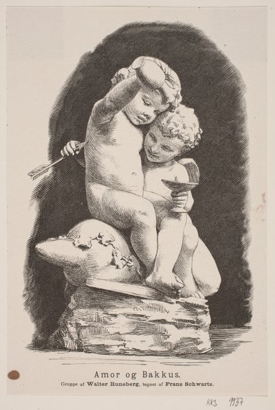 Amour et Bacchus - H. C. Henneberg