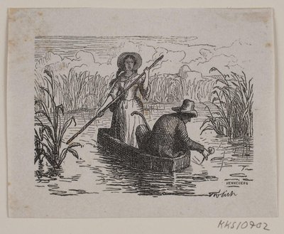 Illustration pour T. A. Becker, "Ringen på Hastrup" - H. C. Henneberg