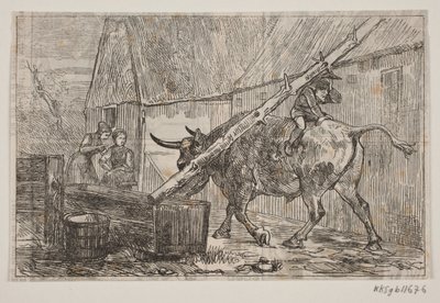 Nissen chevauchant le bœuf - H. C. Henneberg