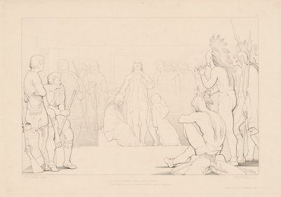 Il prie le ciel pour son pays saignant - H. G. Watkins, after George Elgar Hicks