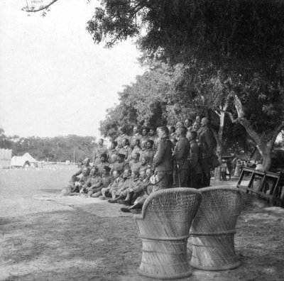 HM Amir, Lord Kitchener et son état-major, Agra, Inde, années 1900 - H. Hands and Son